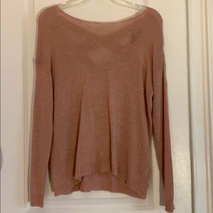 Soft pink long sleeve shirt